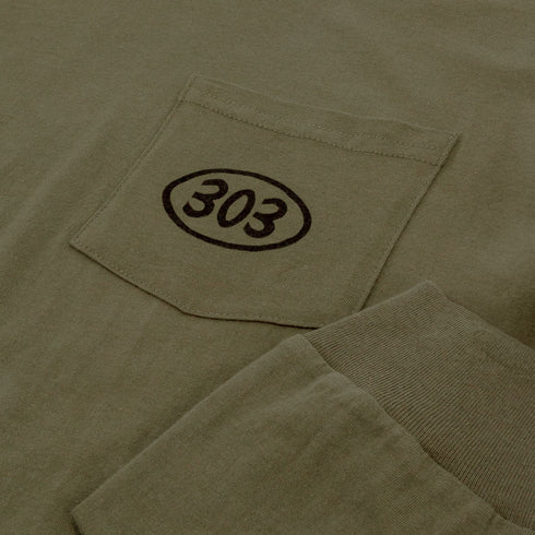 303 Boards - 303 X Jesse Clyncke Colfax Long Sleeve Pocket Shirt (Spruce)